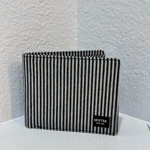 Brixton MFG Co. Striped Canvas Bi-Fold Wallet | Surf Skate Streetwear